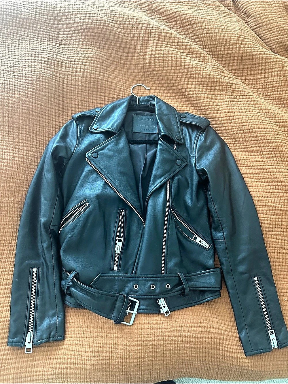AllSaints Black Leather Jacket